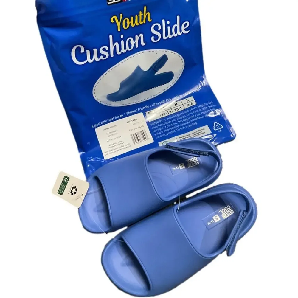 32 Degrees Girls Sandals Cushion Strap Ultra Soft Blue Small NIB